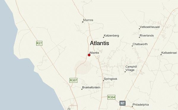mapa de atlântida, Cidade do Cabo 
