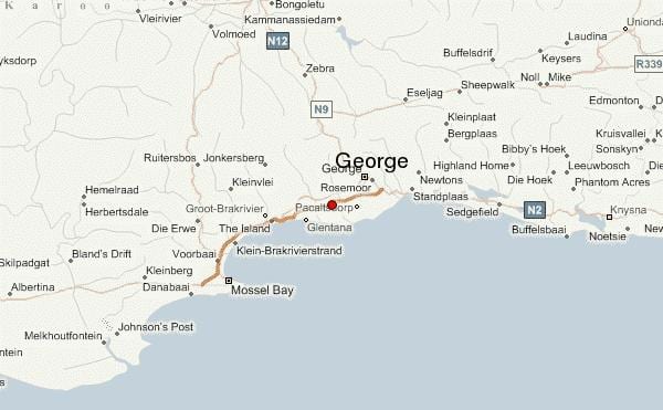 mapa de george, Cidade do Cabo