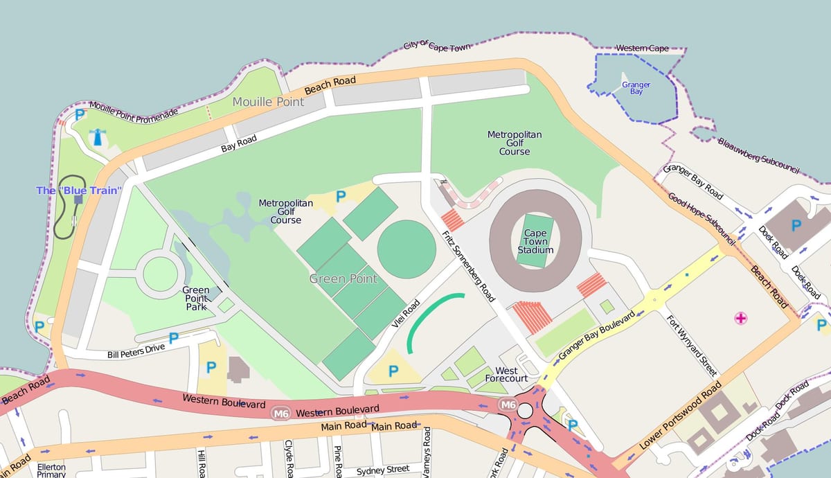 mapa de green point common campos