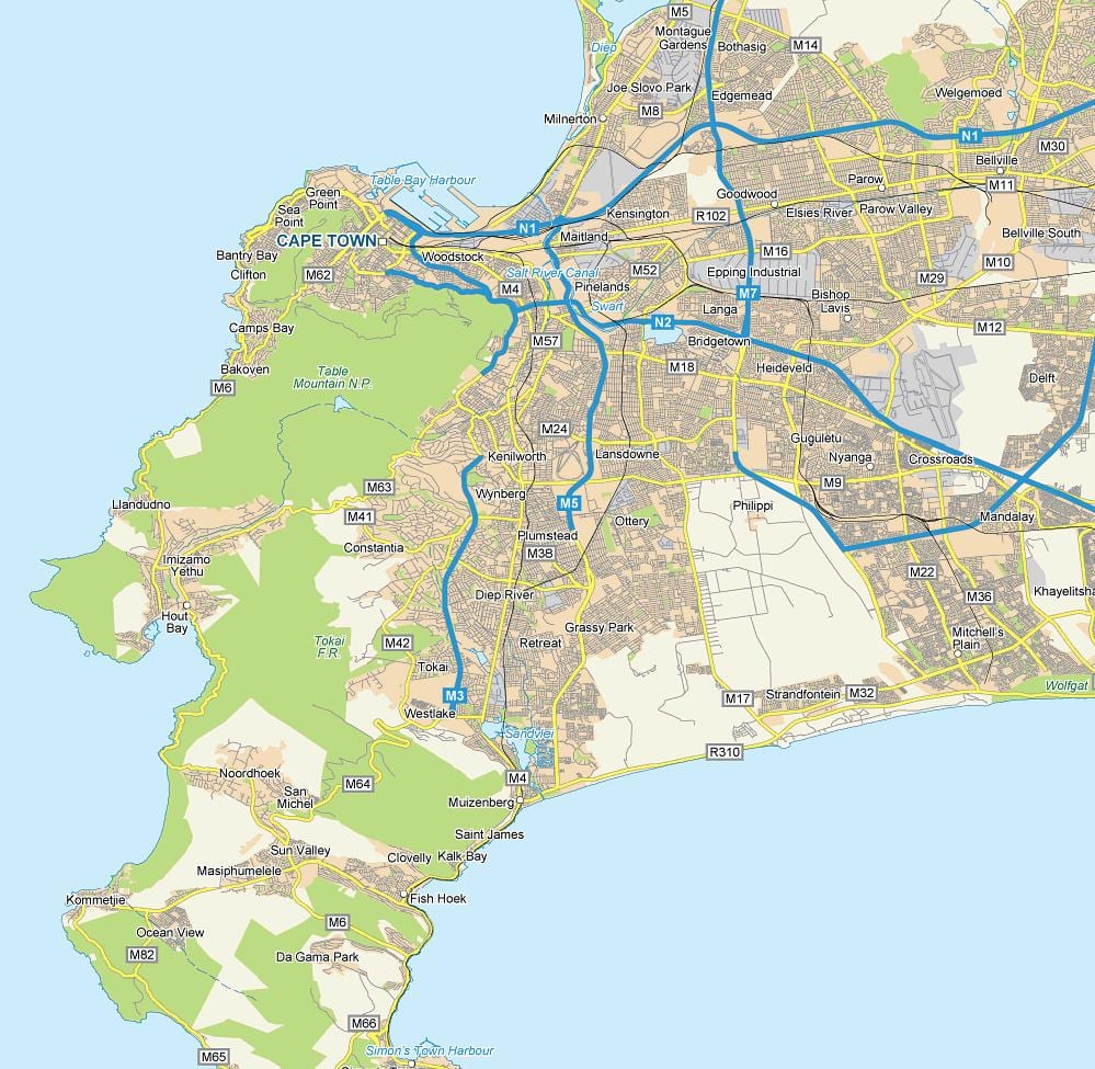mapa de plumstead Cidade do Cabo