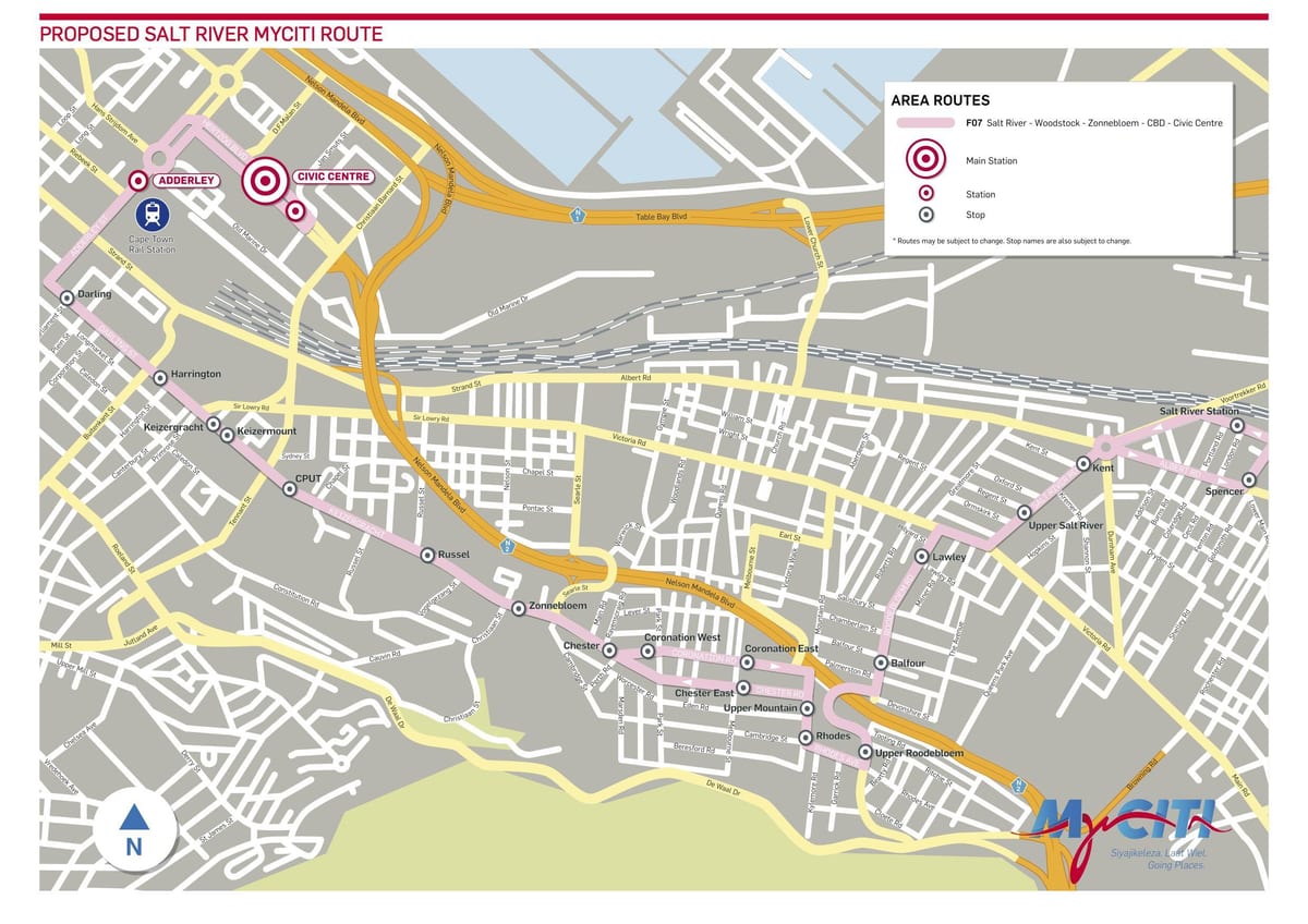 mapa de salt river Cidade do Cabo