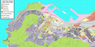 Cdb mapa de Cidade do Cabo
