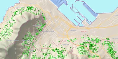 Mapa da cidade de Cape Town alas