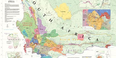 Mapa de franschhoek vinícolas