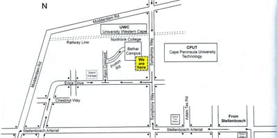 Mapa de cput Cidade do Cabo campus