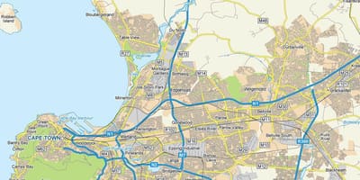 Mapa de edgemead Cidade do Cabo