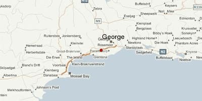 Mapa de george, Cidade do Cabo