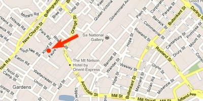 Mapa de kloof street, Cidade do Cabo