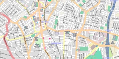 Mapa de lansdowne Cidade do Cabo