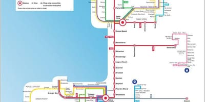 Myciti ônibus mapa de rotas