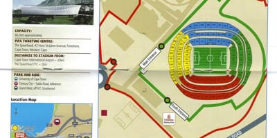 Mapa do estádio green point