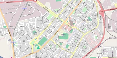 Mapa de pinelands Cidade do Cabo