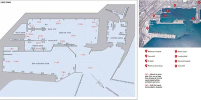 Mapa do porto da Cidade do Cabo