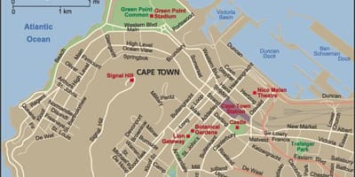 Cidade do Cabo-Cidade do visualizador de mapa
